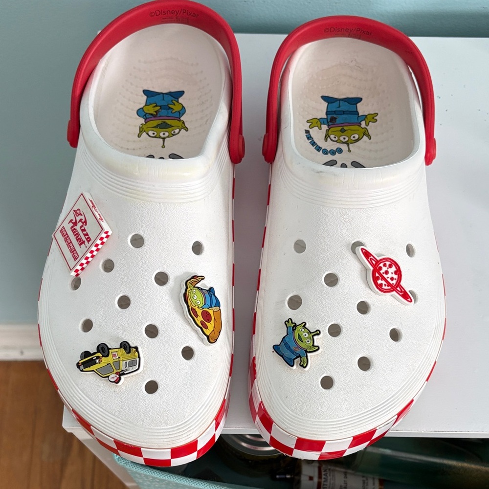 Disney Red and White Kids Slip-On Shoes